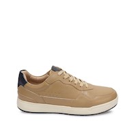 Zapatilla Casual JOSE-2606 Nutria Viale Homme Cuero